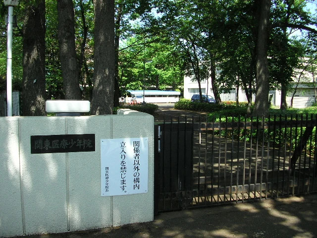 統合前の関東医療少年院の通用門